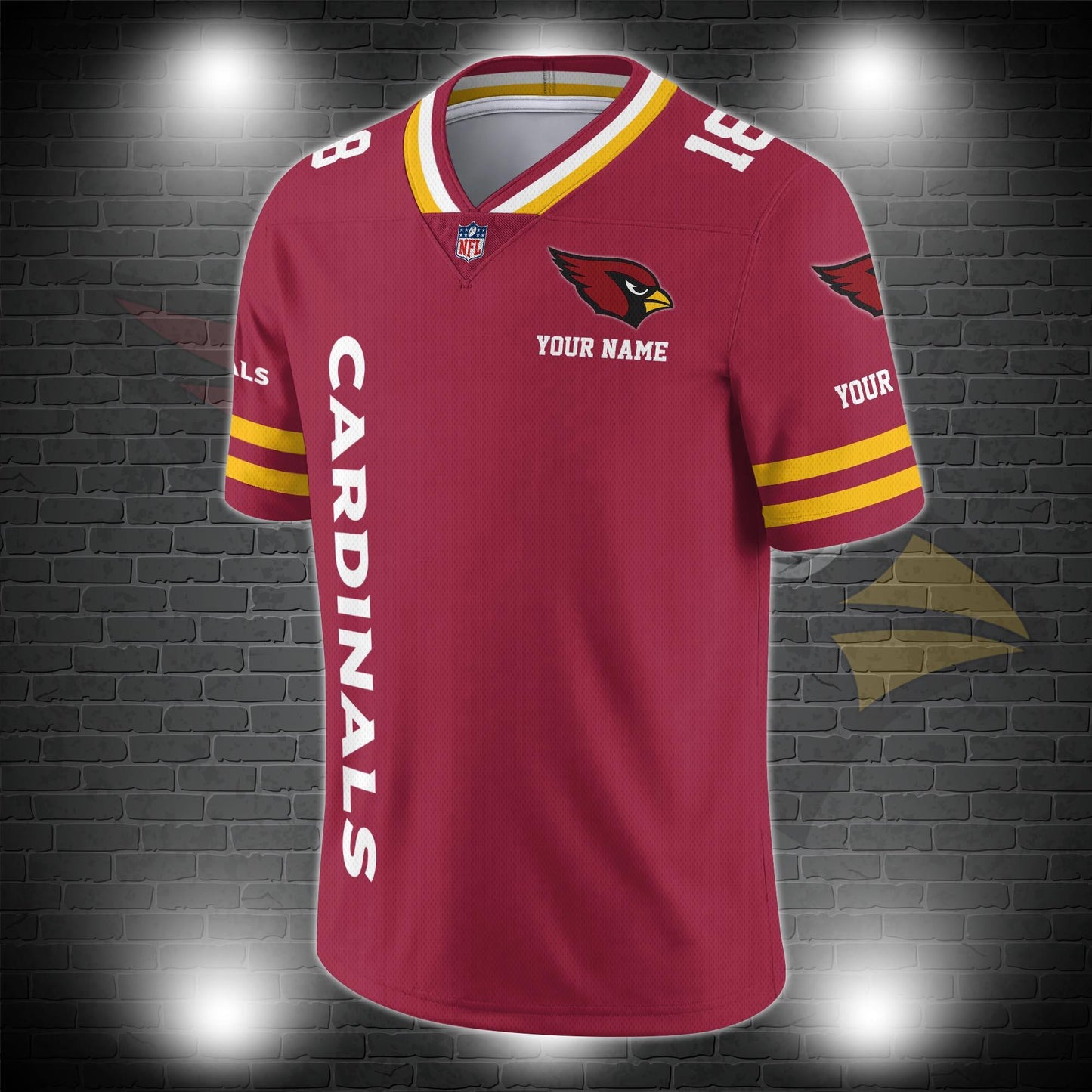 Arizona Cardinals Personalized V-neck Football Jersey Sport Gifts For Fan AZCVFJ032