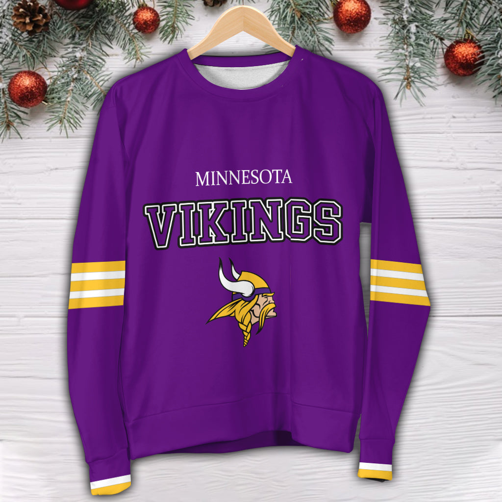 Minnesota Vikings 3D Printed Sweater