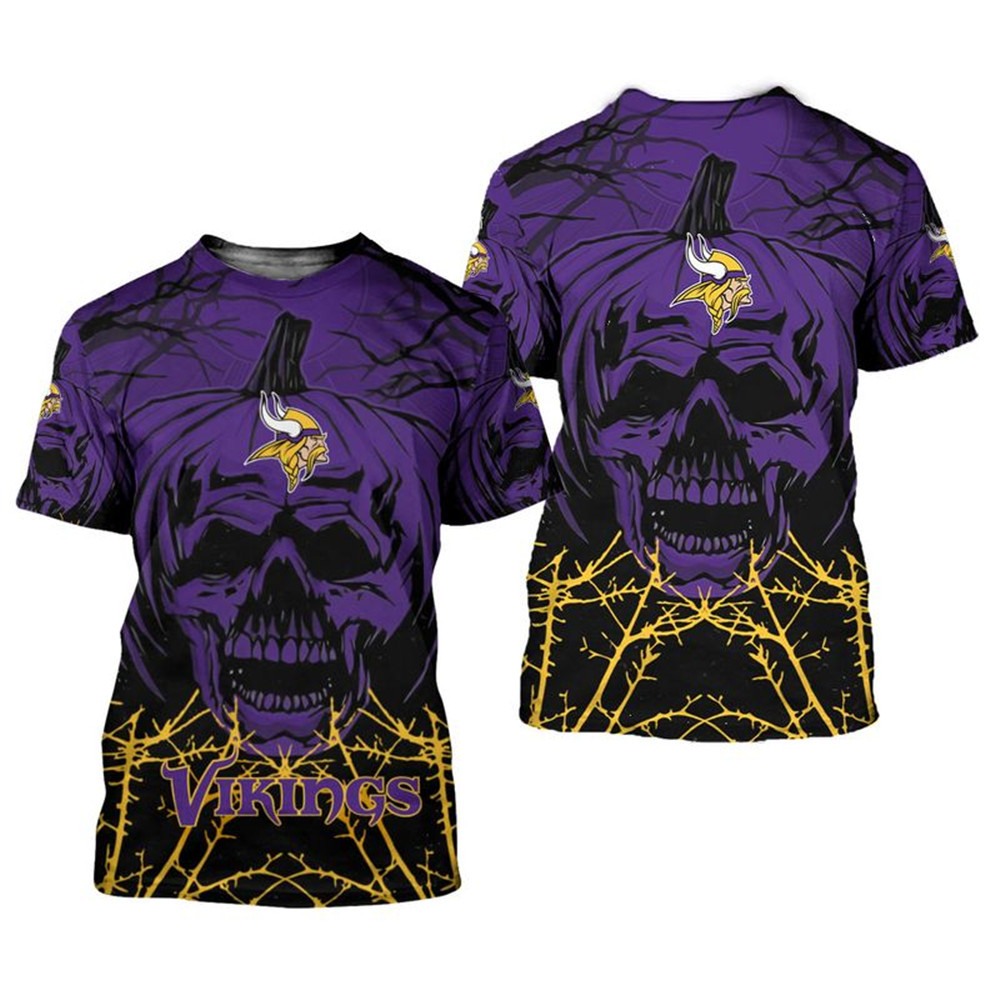 Minnesota Vikings x Halloween 3D T-shirt HA53