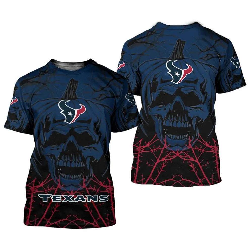 Houston Texans x Halloween 3D T-shirt HA45