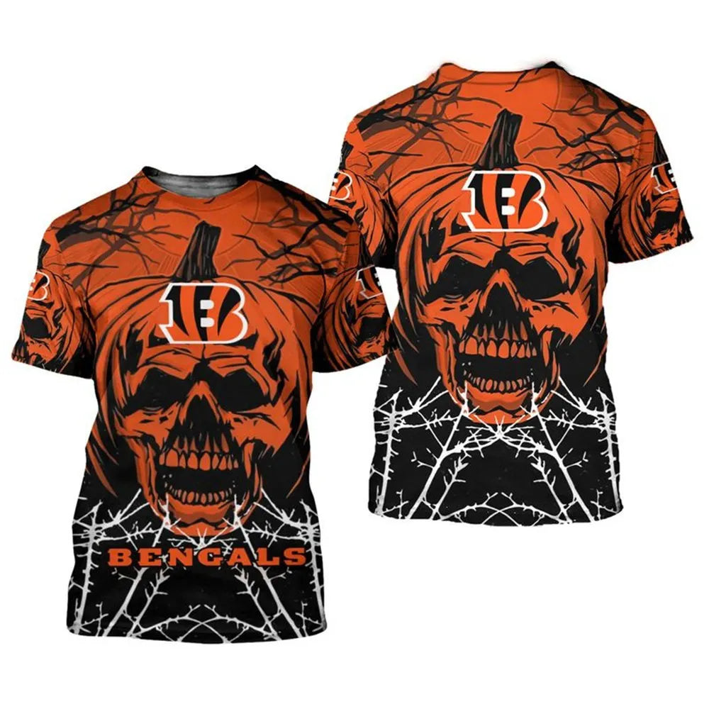 Cincinnati Bengals x Halloween 3D T-shirt HA39