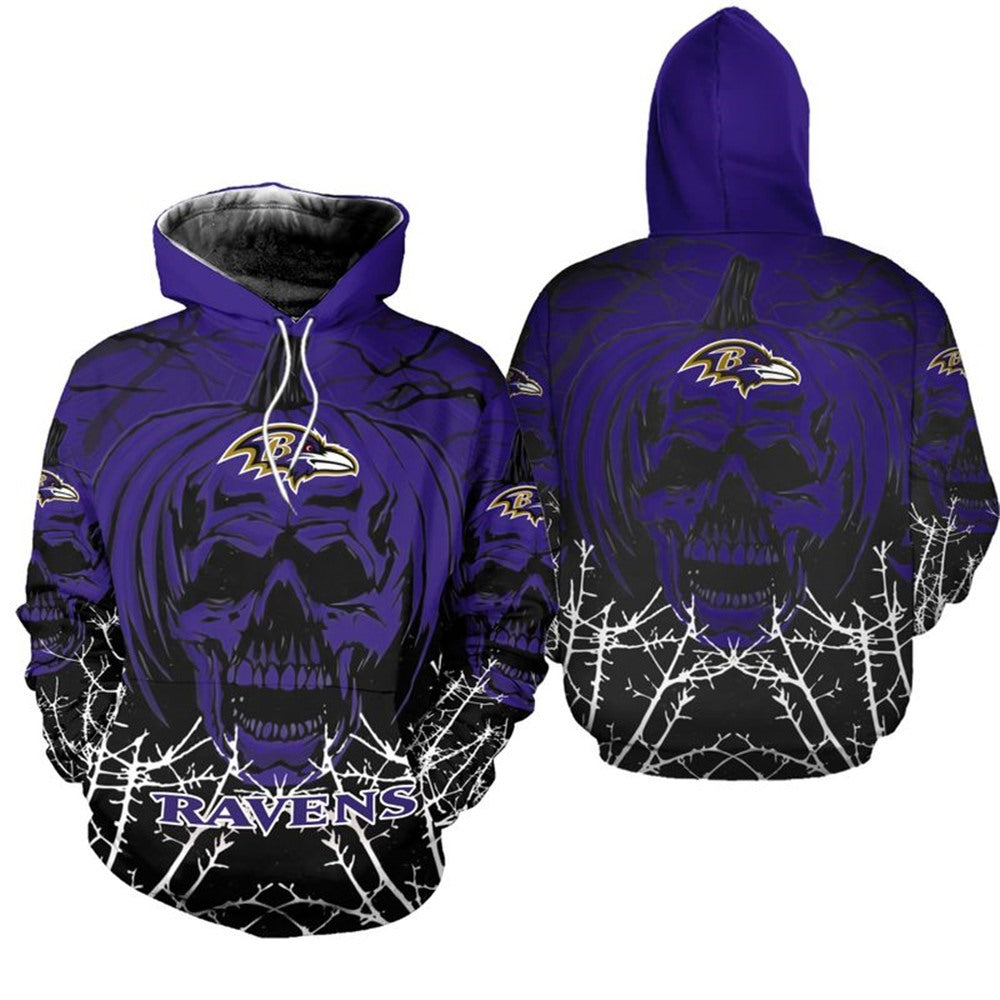 Baltimore Ravens x Halloween 3D Hoodie HA142