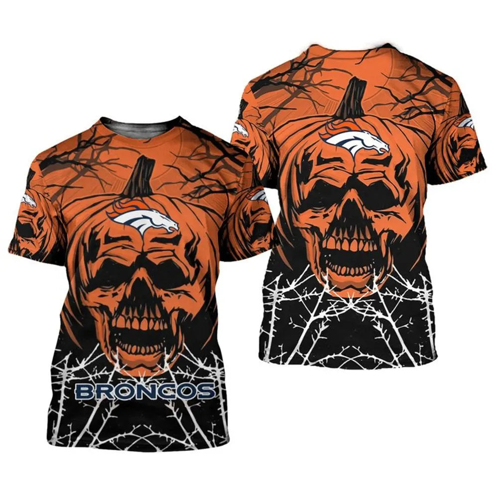 Denver Broncos x Halloween 3D T-shirt HA42