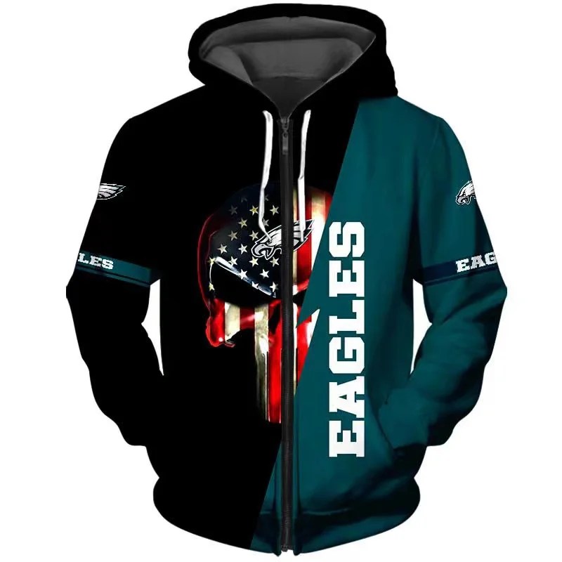 Philadelphia Eagles x Halloween 3D Hoodie HA196