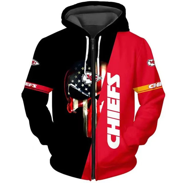Kansas City Chiefs x Halloween 3D Hoodie HA186