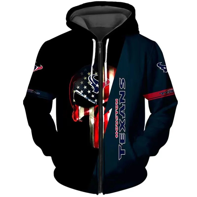 Houston Texans x Halloween 3D Hoodie HA183