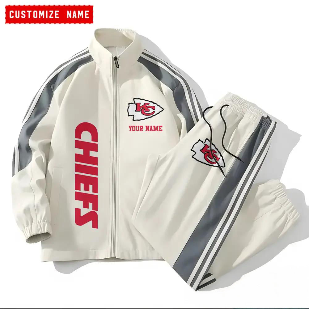 Kansas City Chiefs Combo Versatile Sports Jacket And Pants EM15