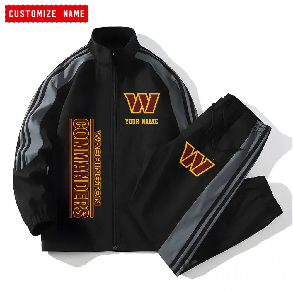 Washington Commanders Combo Versatile Sports Jacket And Pants EM31