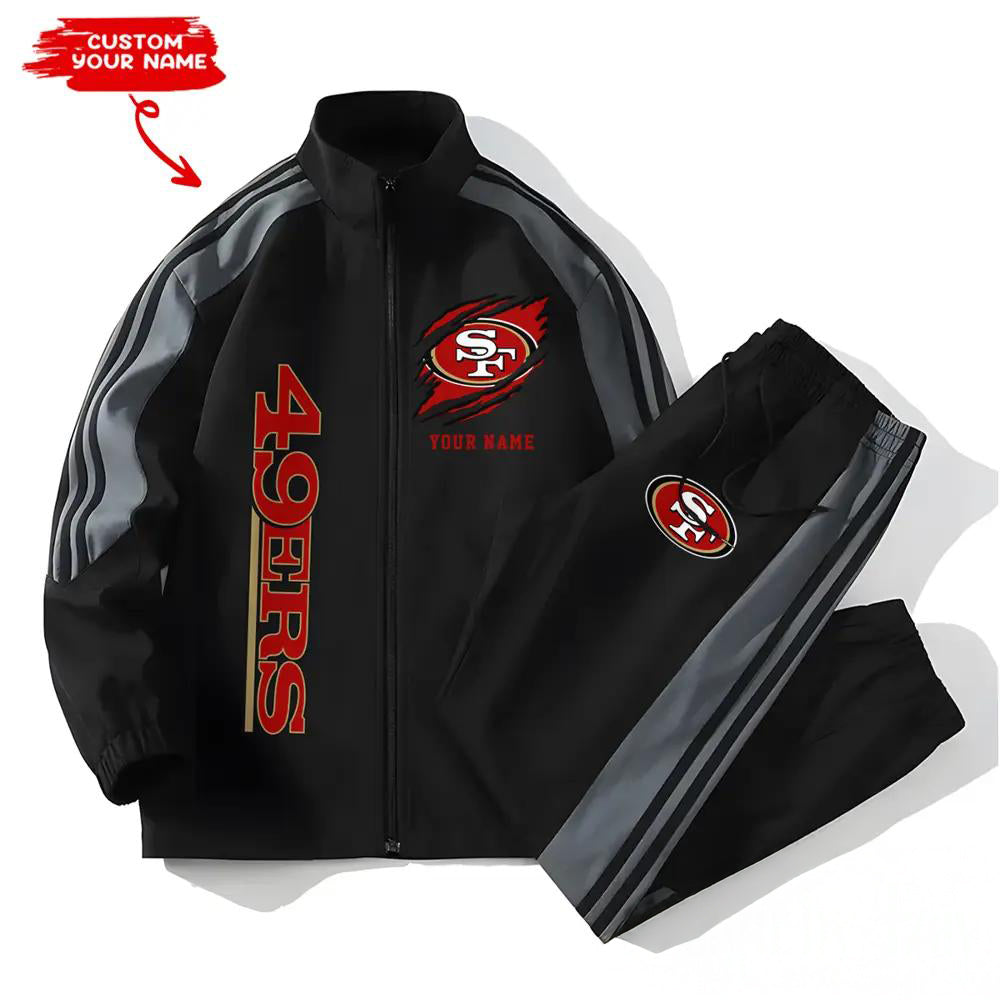 San Francisco 49ers Combo Versatile Sports Jacket And Pants EM33