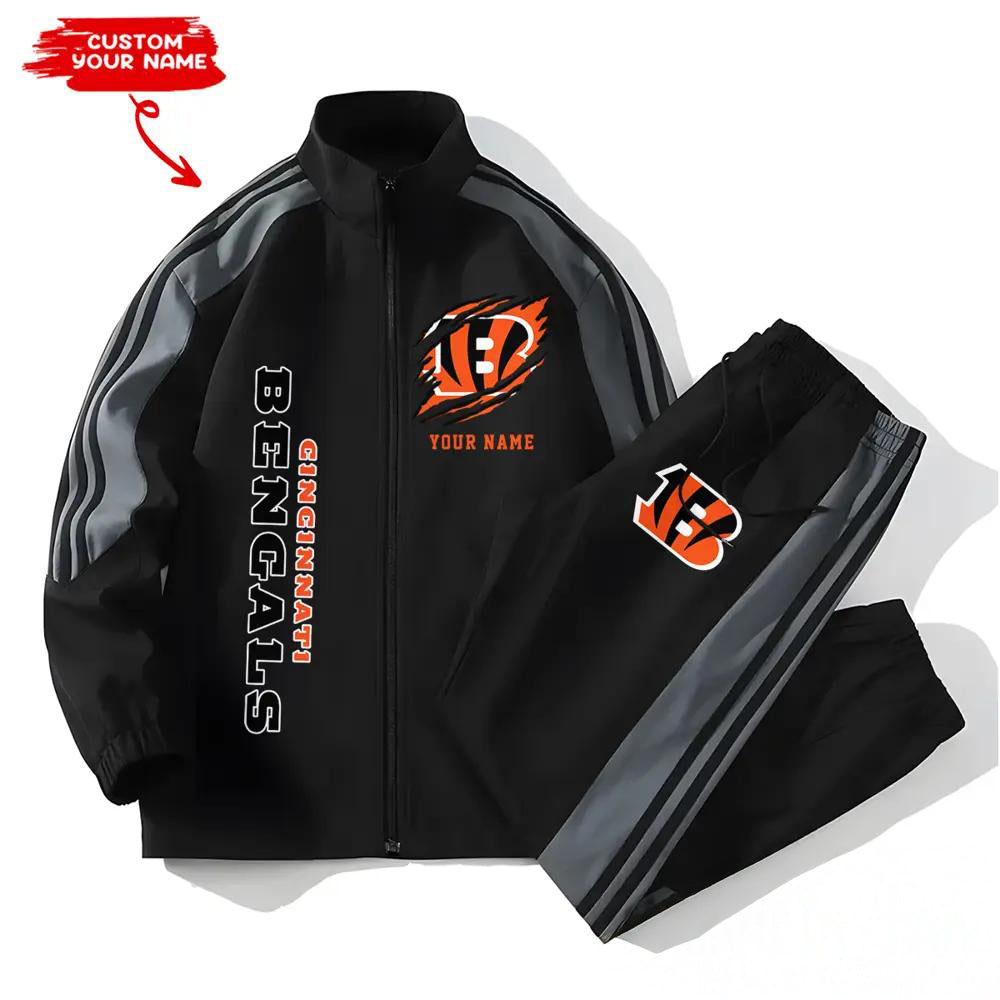Cincinnati Bengals Combo Versatile Sports Jacket And Pants EM40