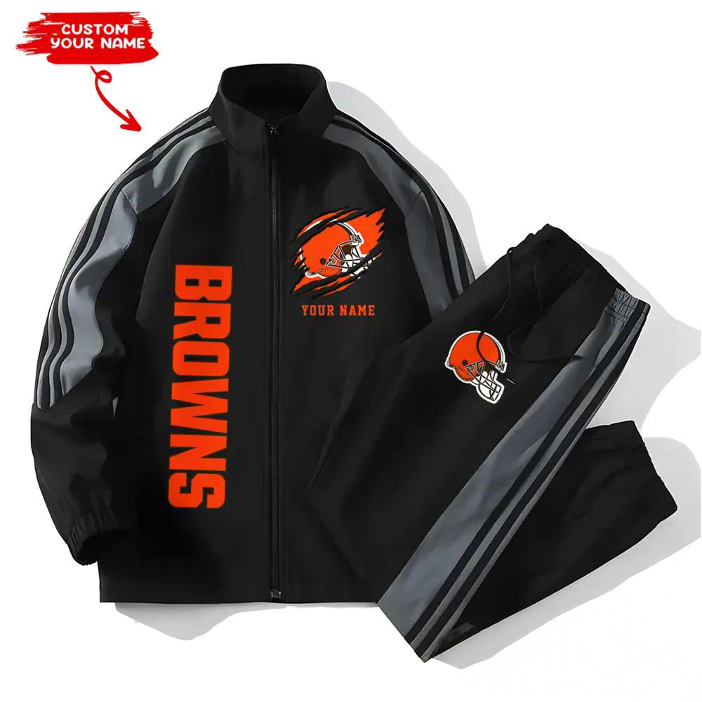 Cleveland Browns Combo Versatile Sports Jacket And Pants EM41