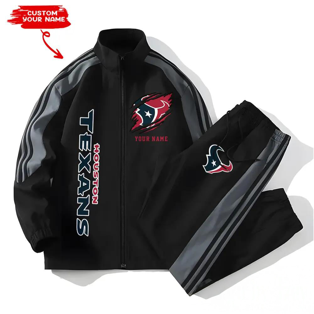 Houston Texans Combo Versatile Sports Jacket And Pants EM46