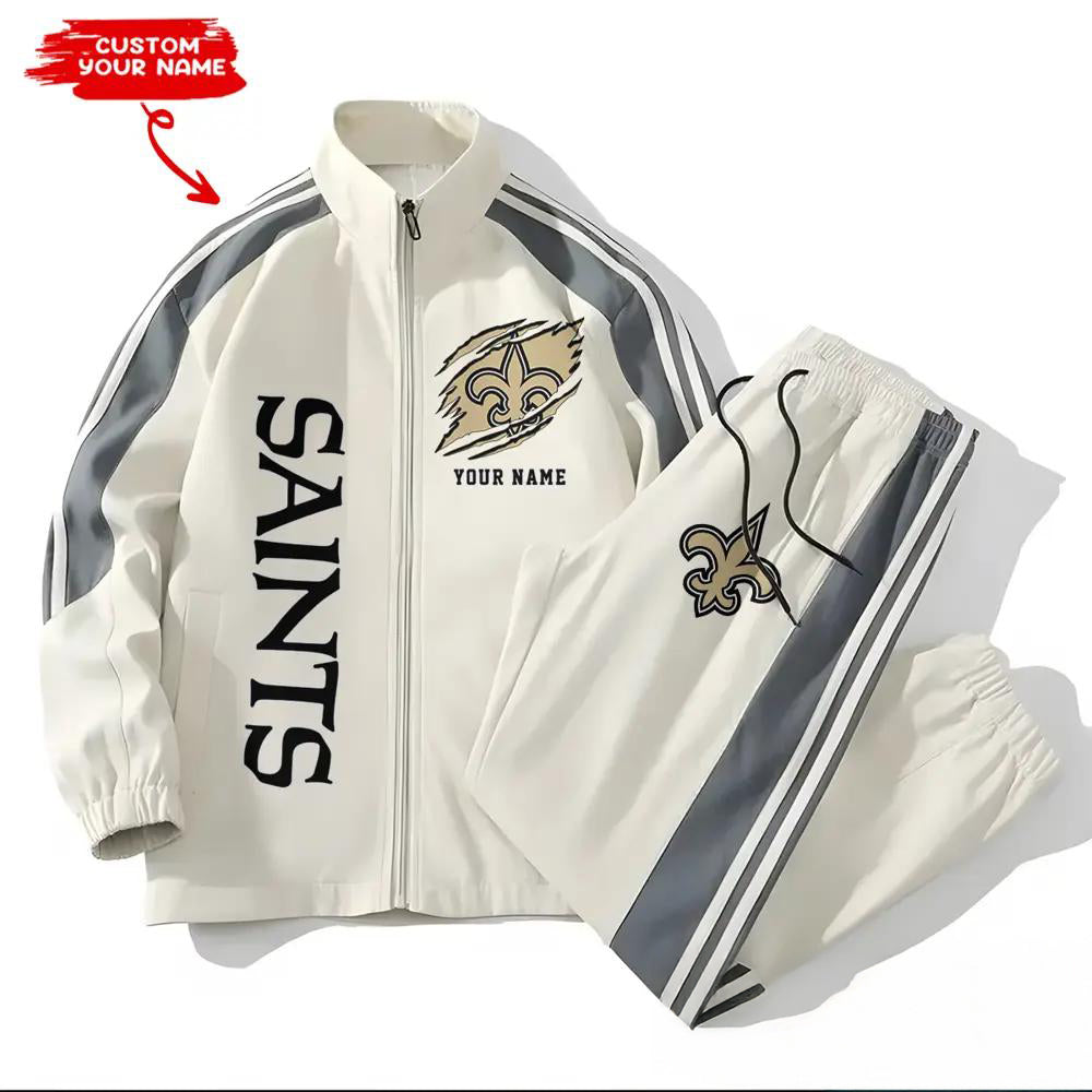 New Orleans Saints Combo Versatile Sports Jacket And Pants EM56