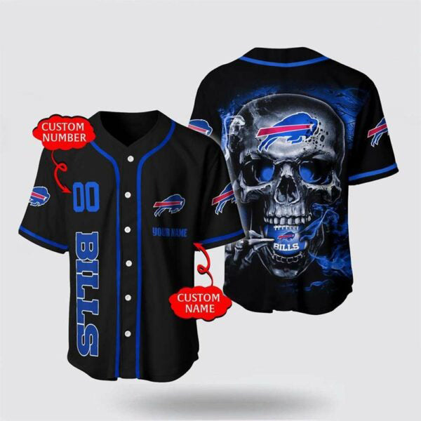 Buffalo Bills x Halloween Custom Baseball Jersey HA157