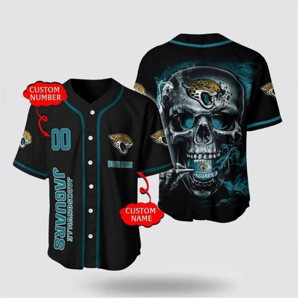 Jacksonville Jaguars x Halloween Custom Baseball Jersey HA169