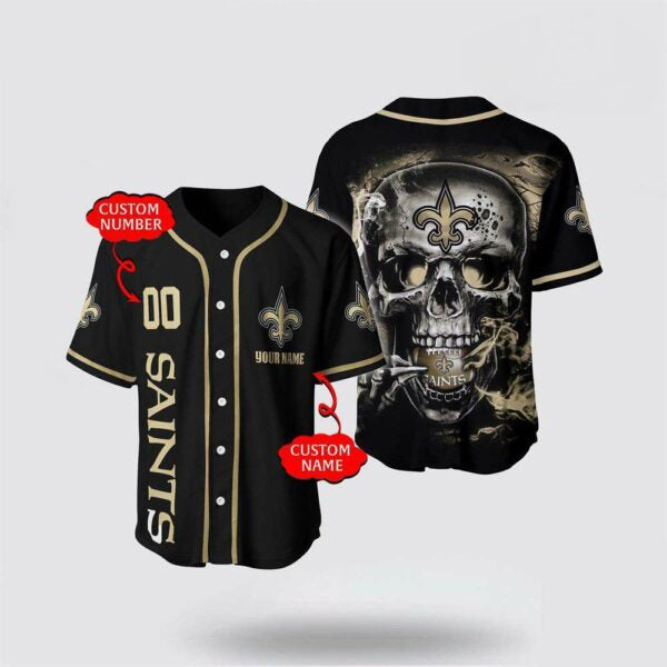 New Orleans Saints x Halloween Custom Baseball Jersey HA179