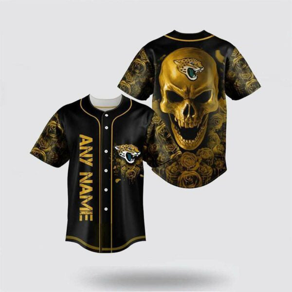 Jacksonville Jaguars Halloween x Custom Baseball Jersey HA199