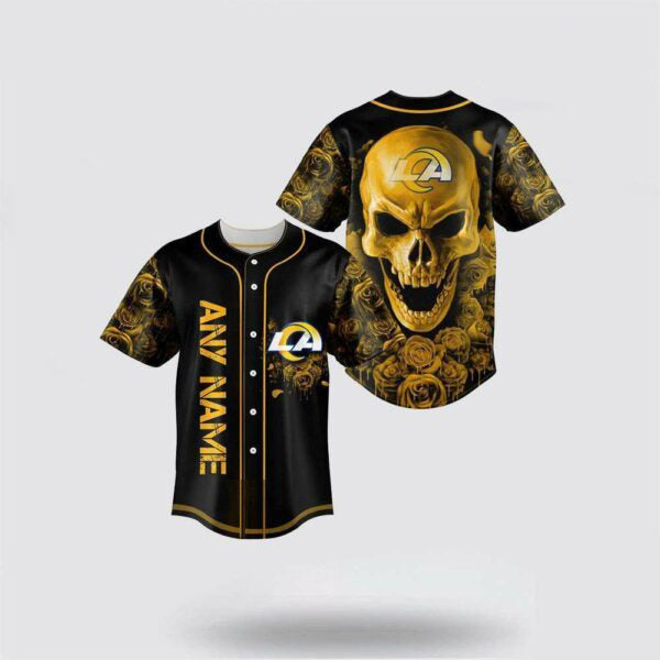 Los Angeles Rams Halloween x Custom Baseball Jersey HA203