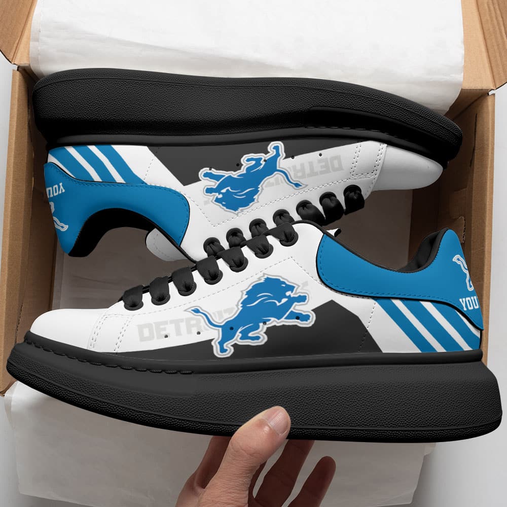 Detroit Lions Personalized MQ Sneakers BG54