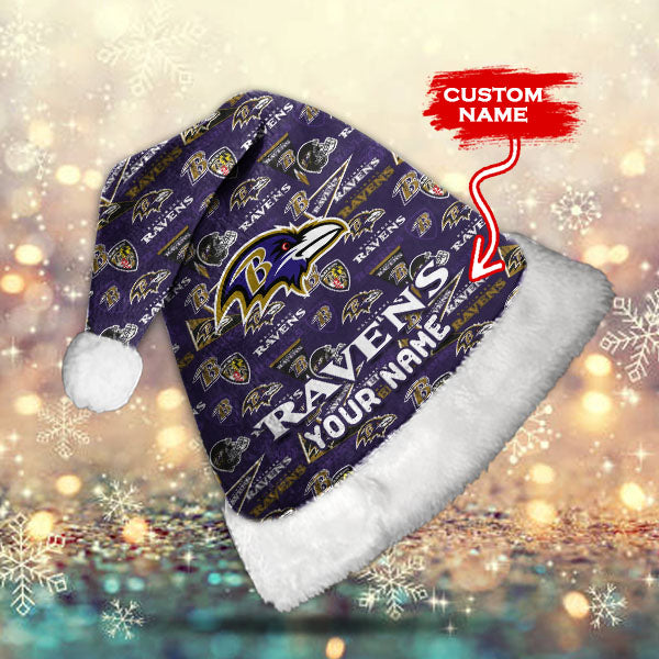 Baltimore Ravens Personalized Christmas Hat AZCRMHAT003