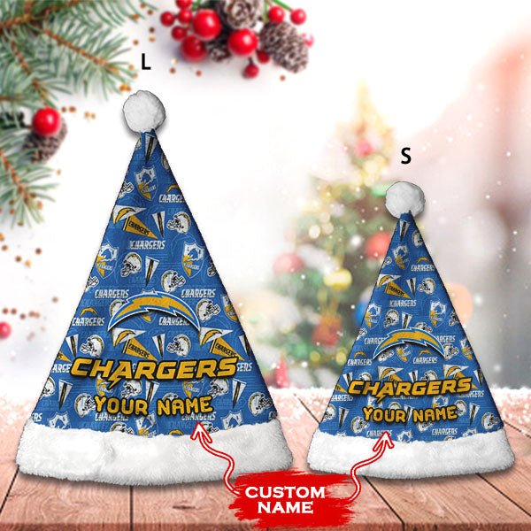 Los Angeles Chargers Personalized Christmas Hat AZCRMHAT018