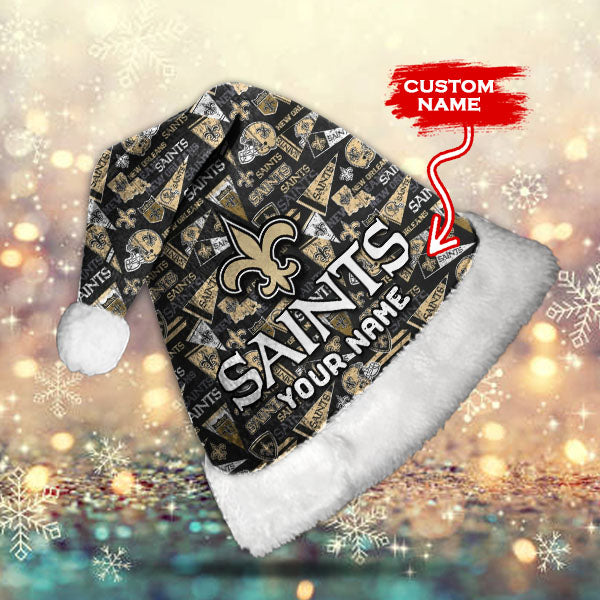 New Orleans Saints Personalized Christmas Hat AZCRMHAT023