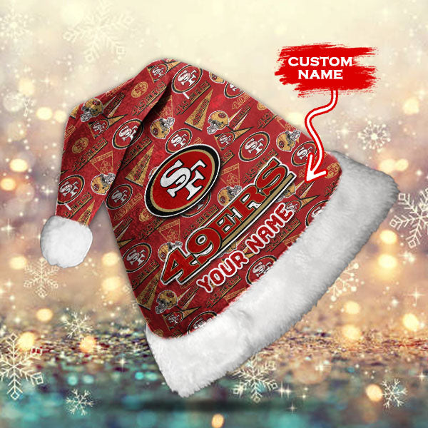 San Francisco 49ers Personalized Christmas Hat AZCRMHAT028