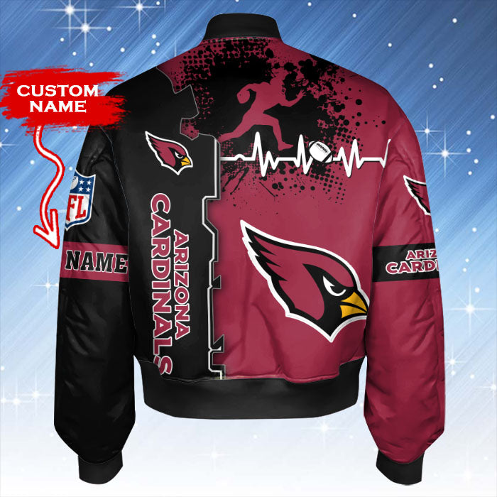Arizona Cardinals Personalized Thick Bomber Jacket CSBBT143