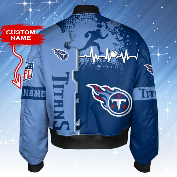 Tennessee Titans Personalized Thick Bomber Jacket CSBBT172