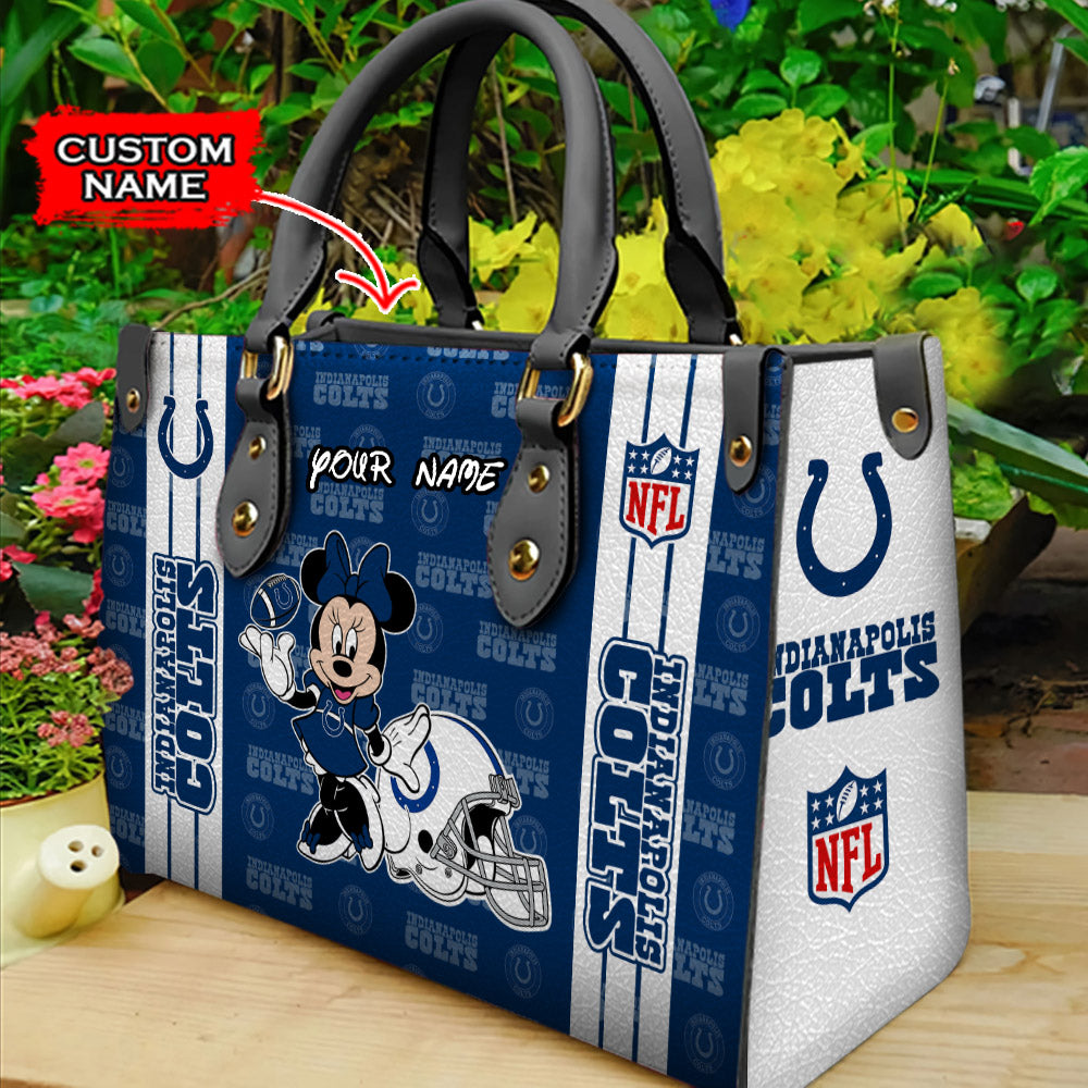 Indianapolis Colts Personalized Leather Hand Bag BBLTHB517