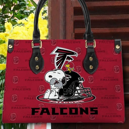 Atlanta Falcons Personalized Leather Hand Bag BB134