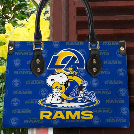 Los Angeles Rams Personalized Leather Hand Bag BB151