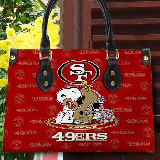 San Francisco 49ers Personalized Leather Hand Bag BB160