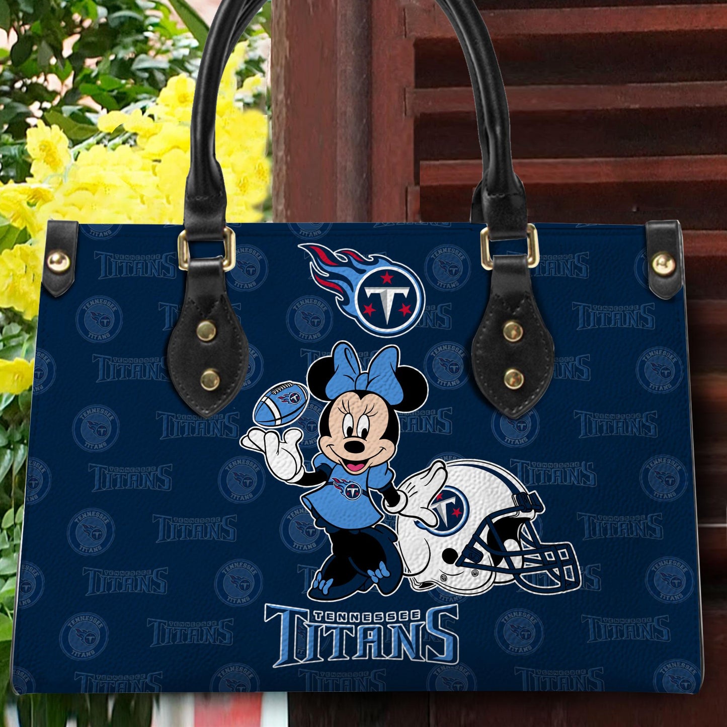 Tennessee Titans Personalized Leather Hand Bag BB376