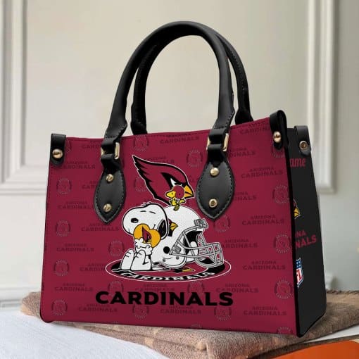 Arizona Cardinals Personalized Leather Hand Bag BB133