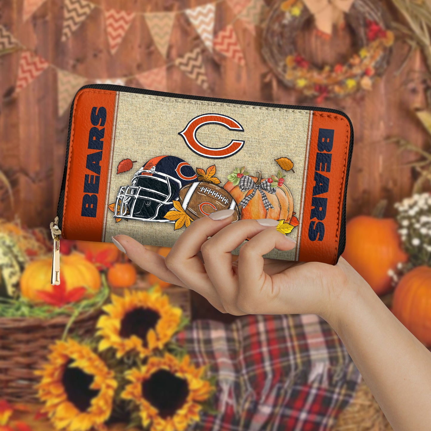 Cincinnati Bengals Women Zip Around Wallet Perfect Gift AZBTWWL000023