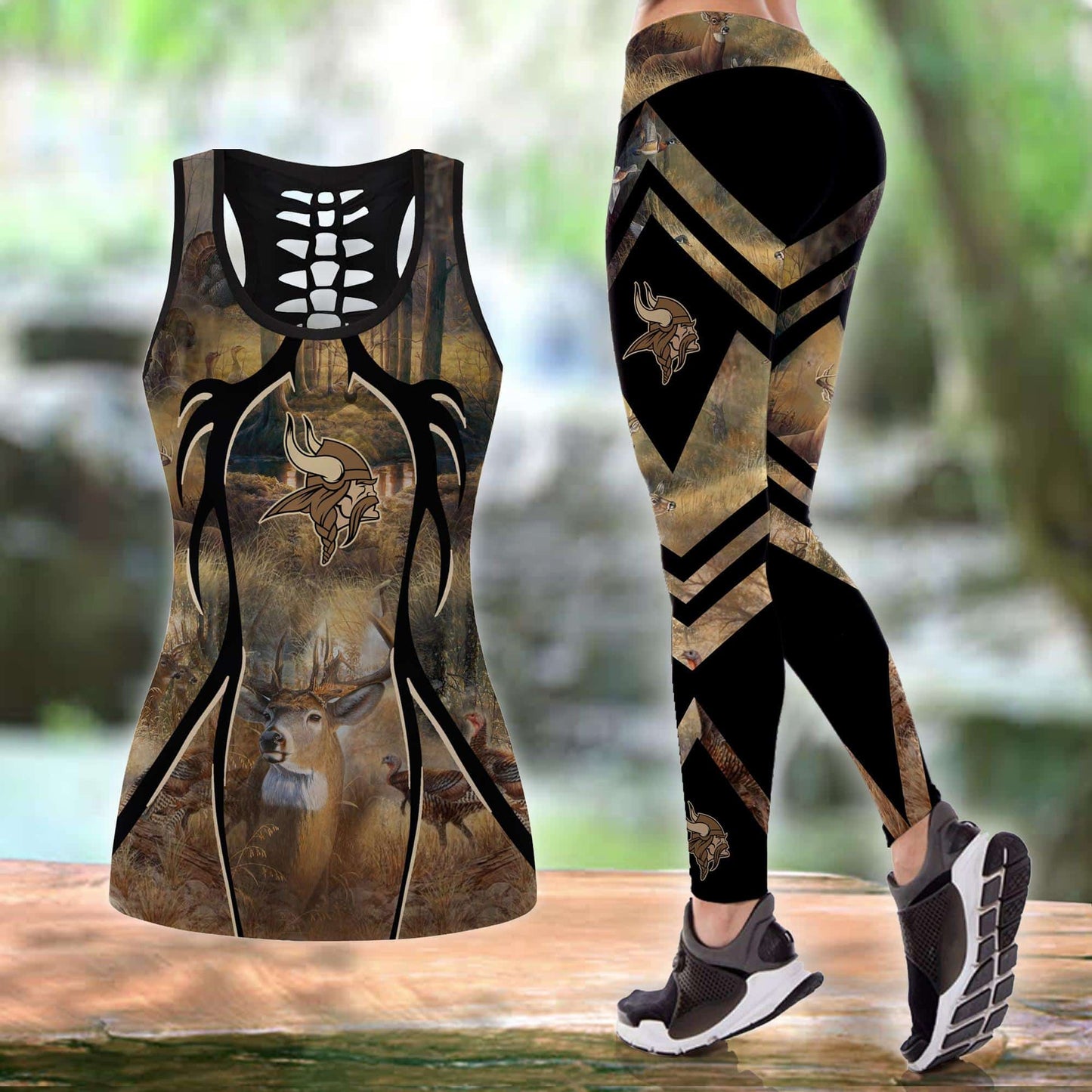 Minnesota Vikings Leggings And Tank Top BG244