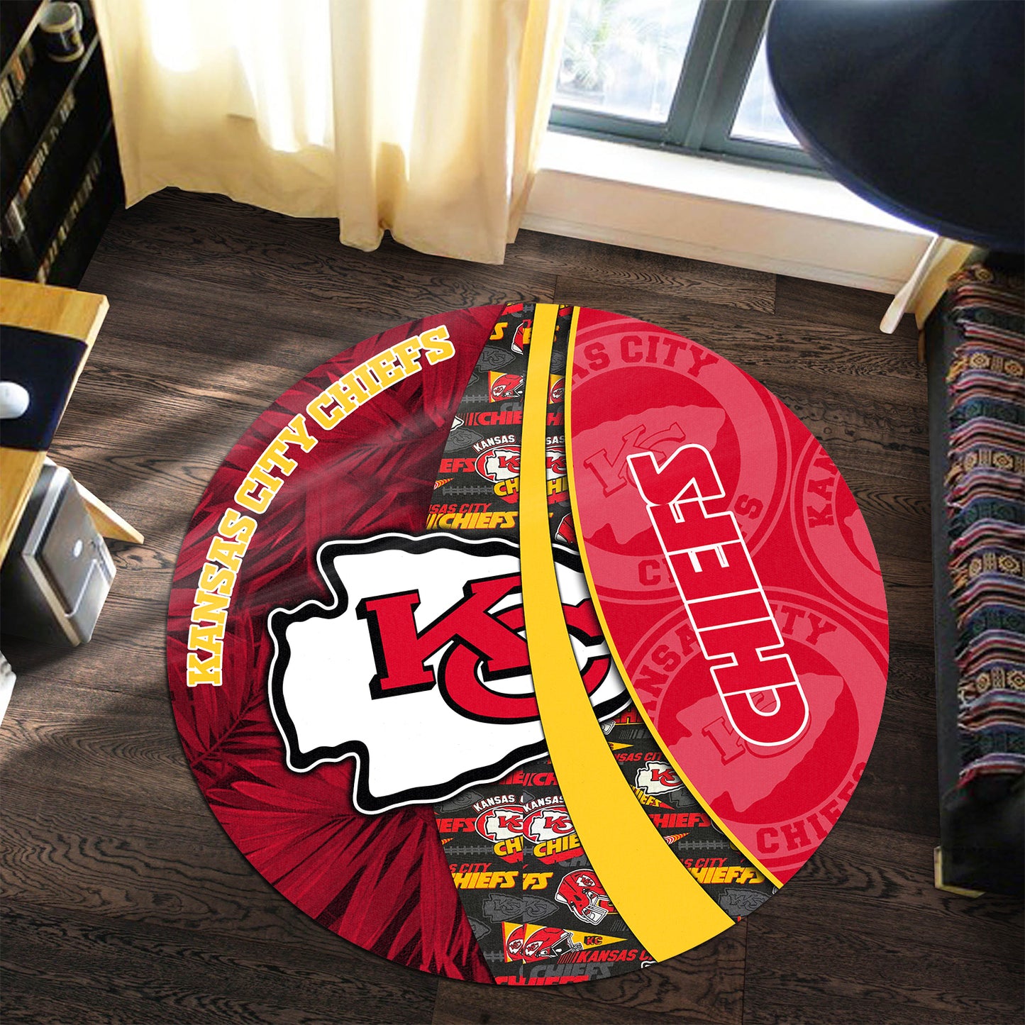Kansas City Chiefs Round Rug 135