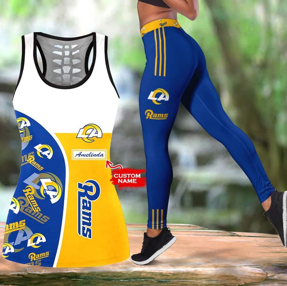 Los Angeles Rams Personalized Leggings And Tank Top BG214