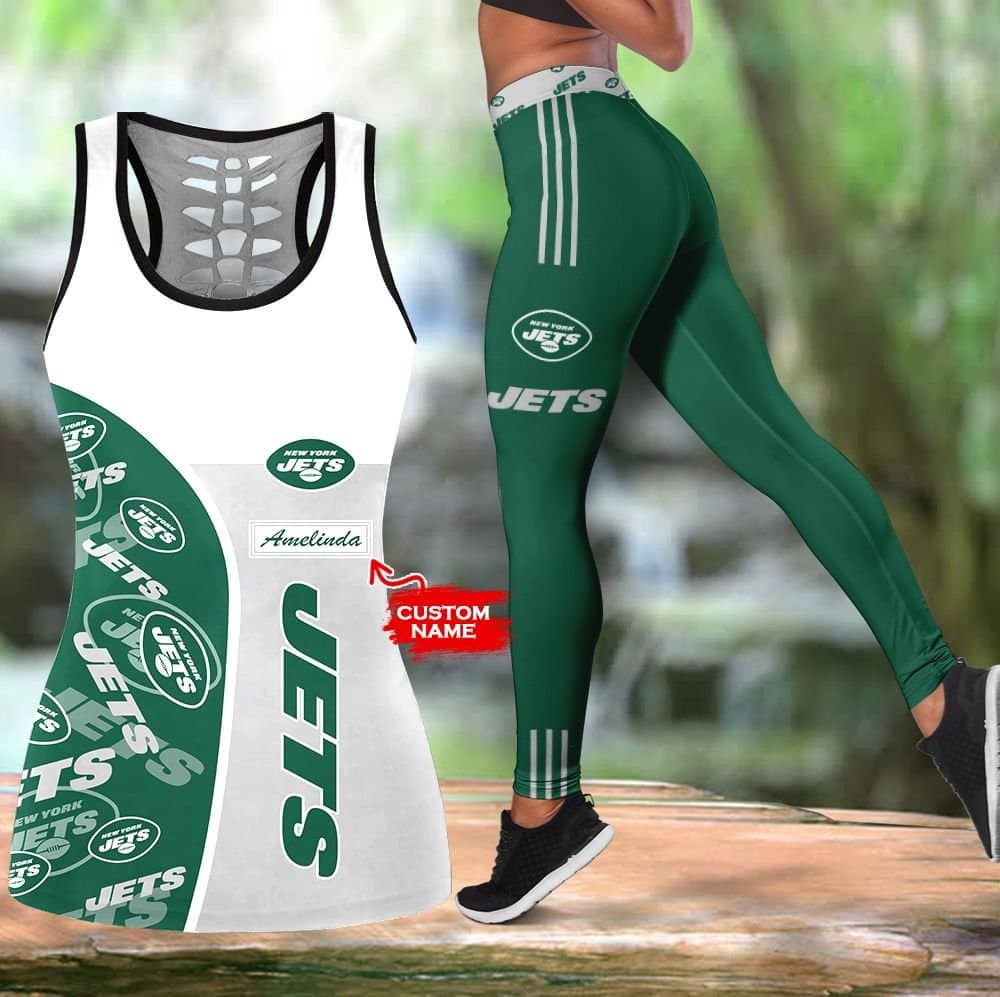 New York Jets Personalized Leggings And Tank Top BG220