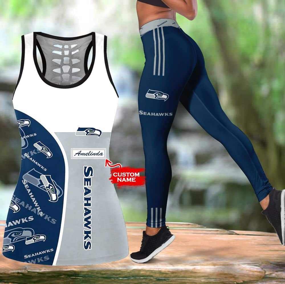 Seattle Seahawks Personalized Leggings And Tank Top BG224