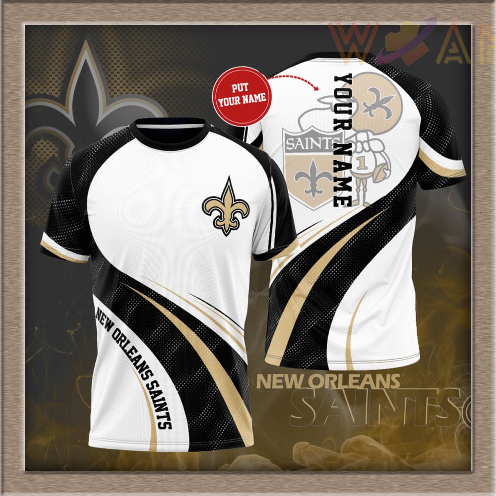 New Orleans Saints Personalized 3D T-shirt BG394