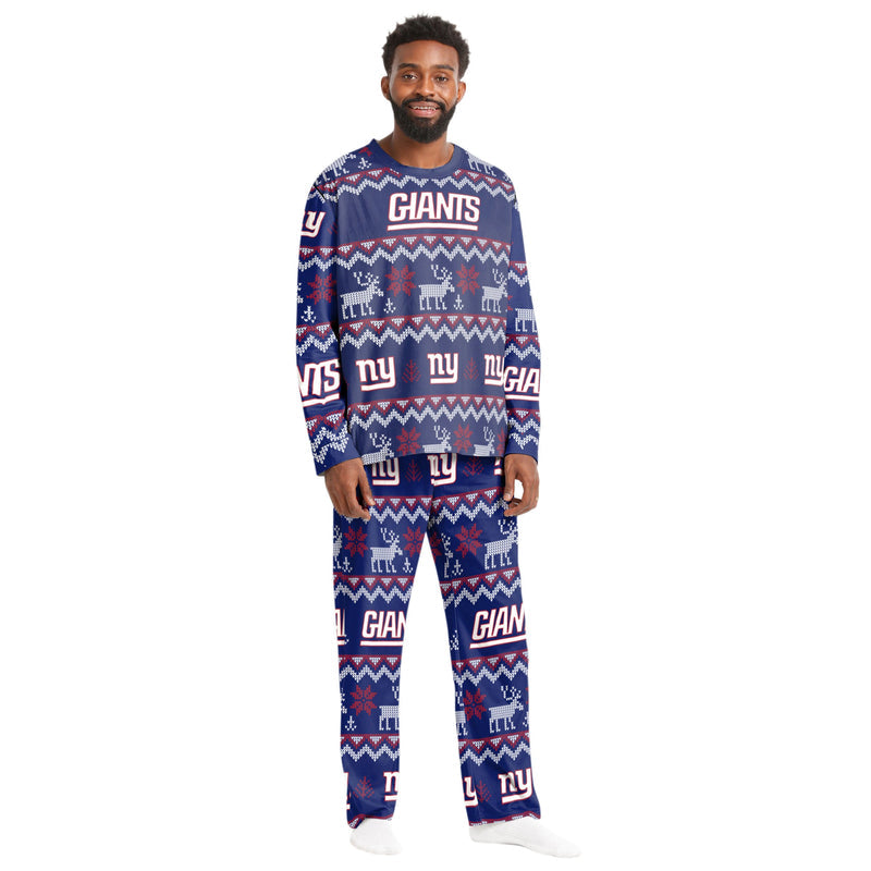New York Giants Family Holiday Pajamas AZCPYZAM088