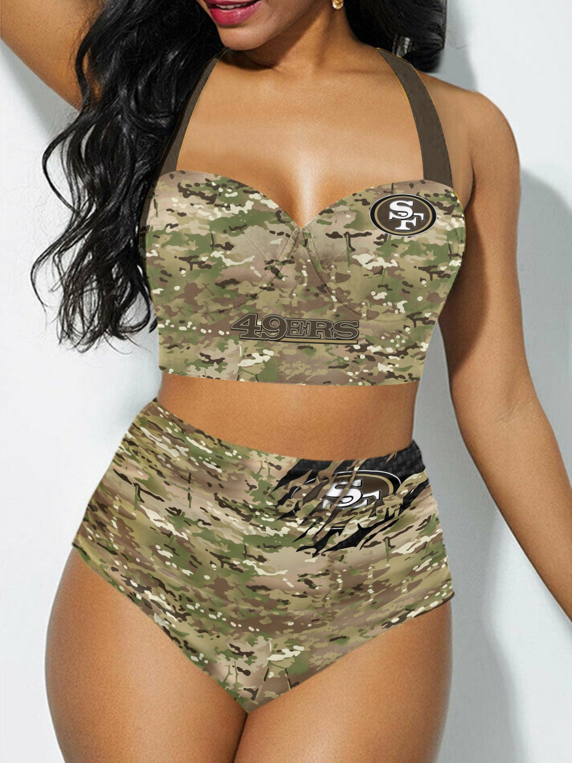 San Francisco 49ers Sexy Print Bikini Swimsuit 202