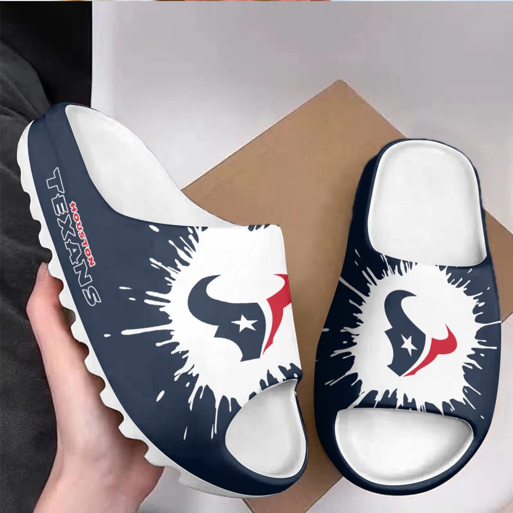 Houston Texans Yeezy Slippers Shoes SPT050