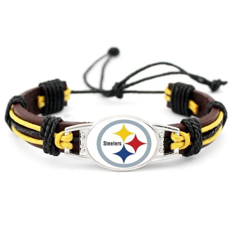 Pittsburgh Steelers Leather Bracelets