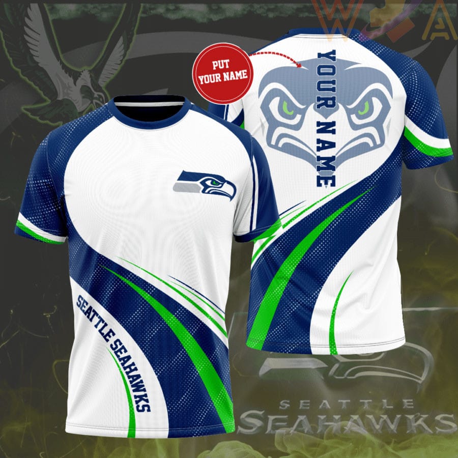 Seattle Seahawks Personalized 3D T-shirt BG402