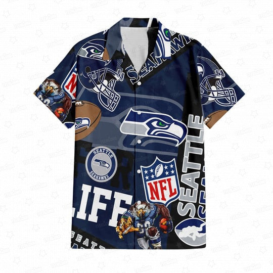 Seattle Seahawks Custom Limited Edition For Life Hawaiian Shirt and Shorts AZHAHWSS000245