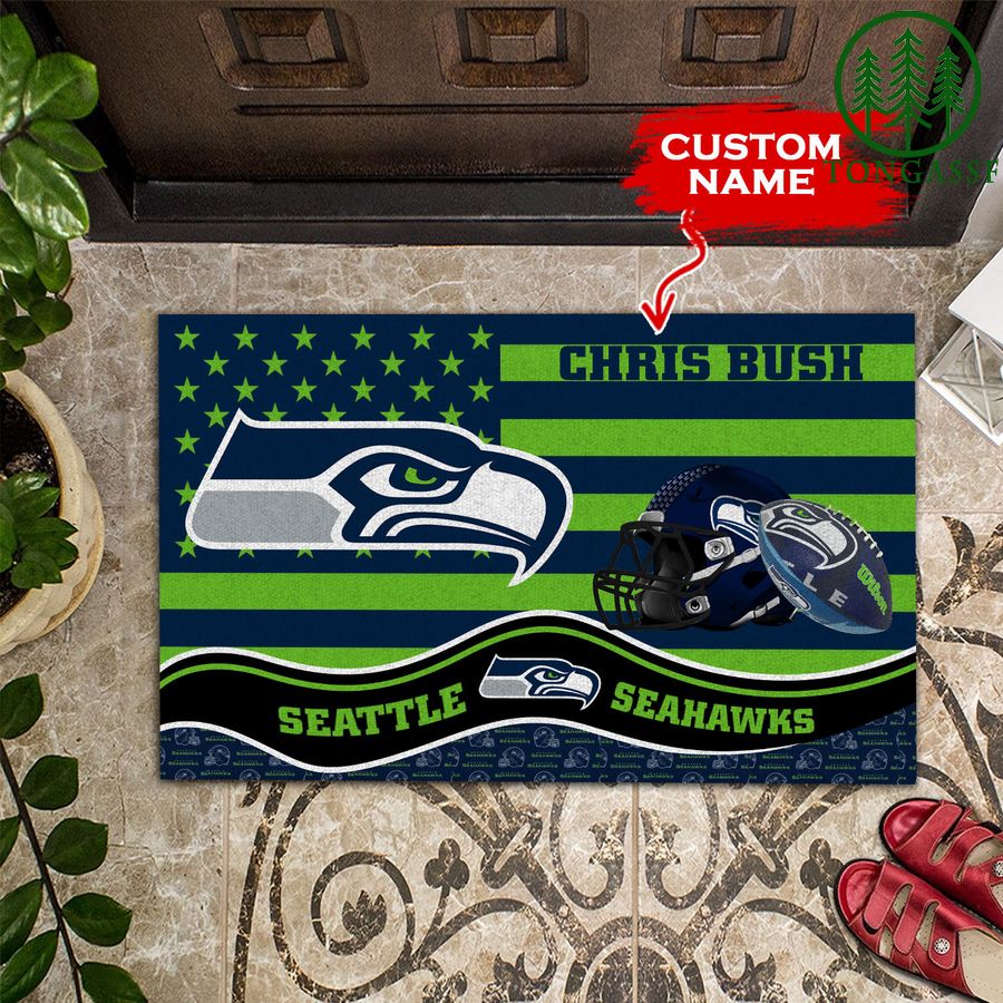 Seattle Seahawks Personalized Doormat BGDMM608