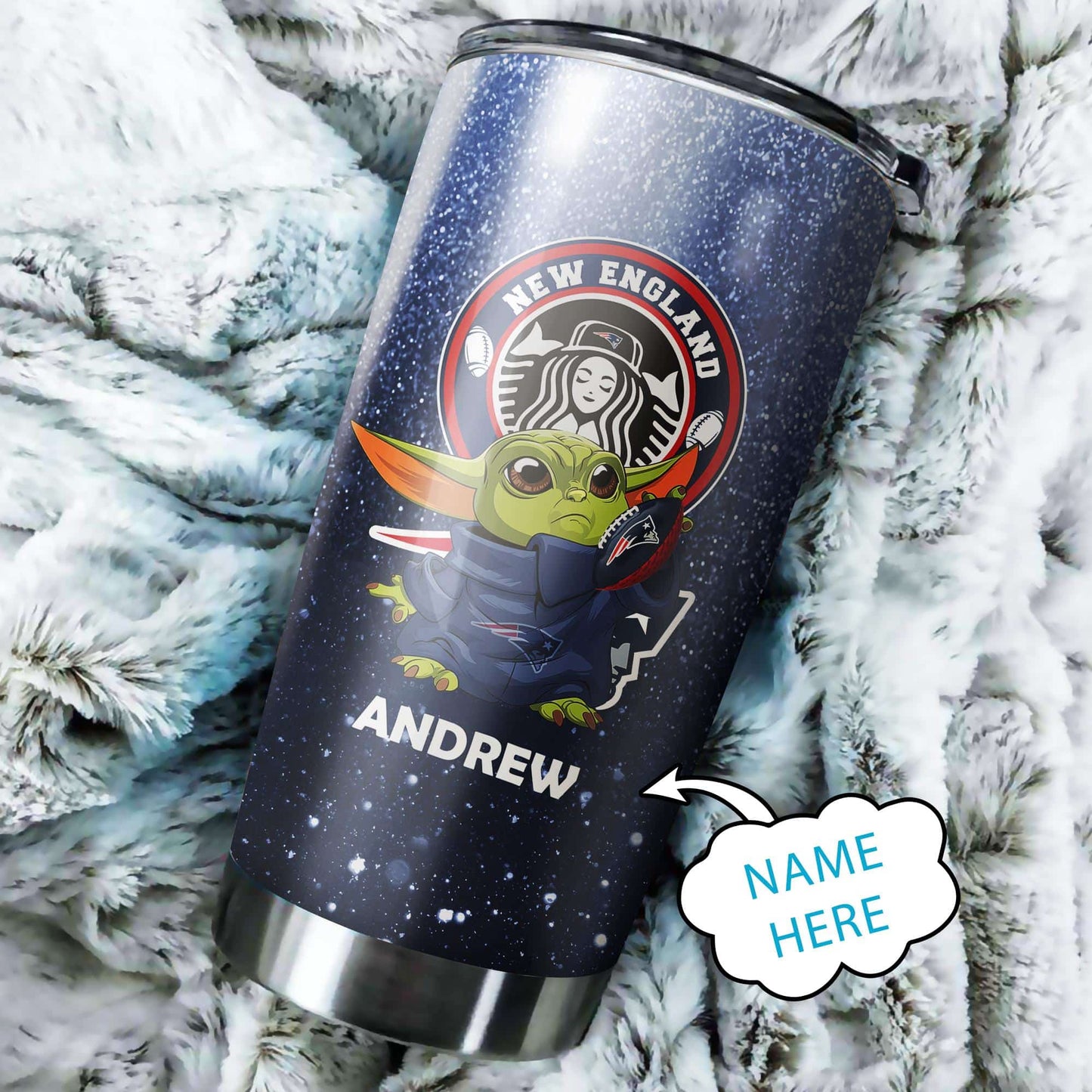 New England Patriots Personalized Tumbler BG571